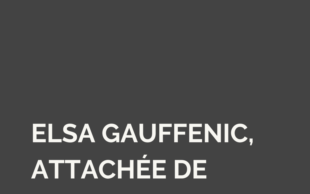 Elsa Gauffenic, attachée de presse freelance