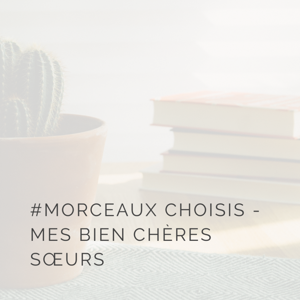 morceaux choisis de l'ouvrage Mes bien chères sœurs de Chloé Delaume