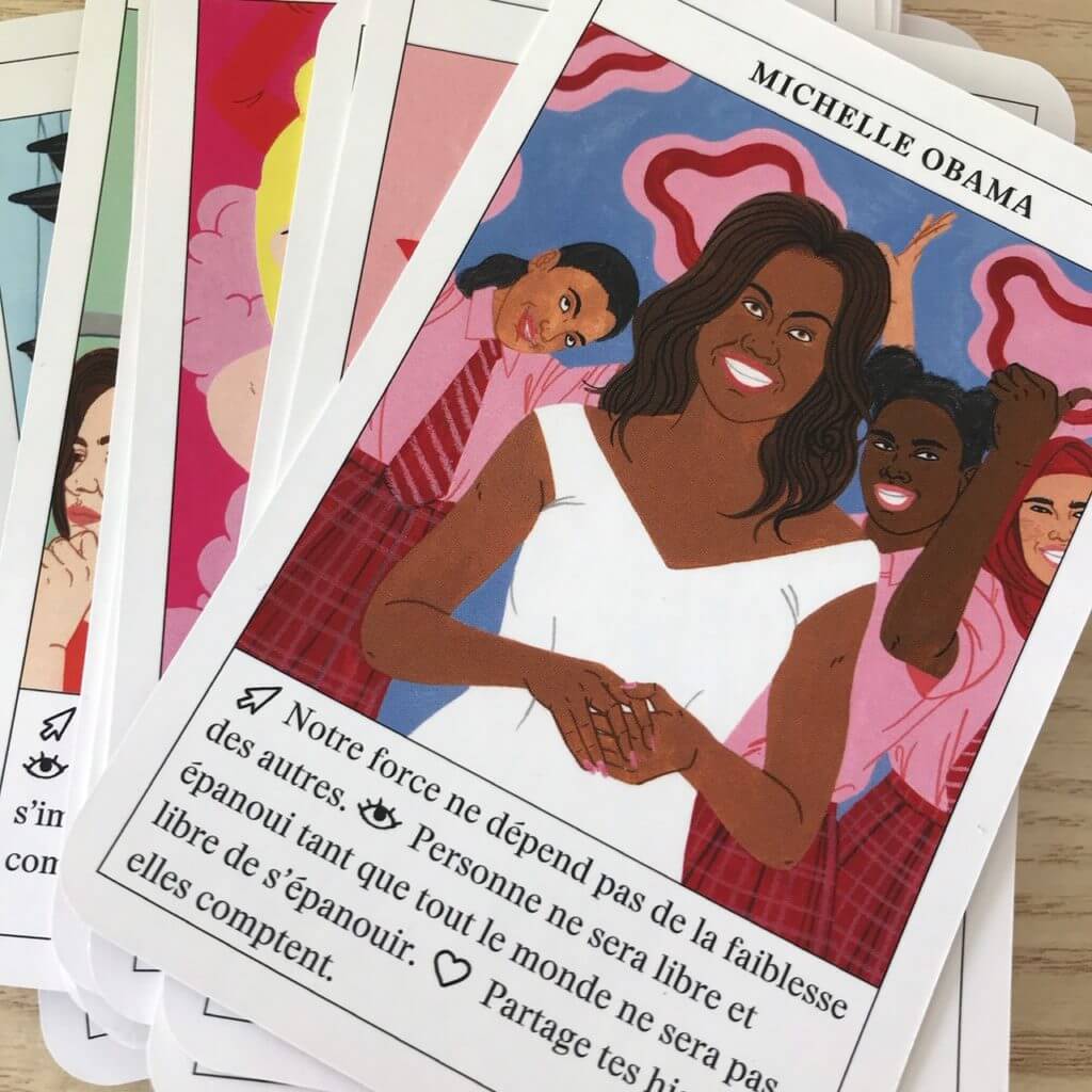 Oracle féministe : carte de Michelle Obama