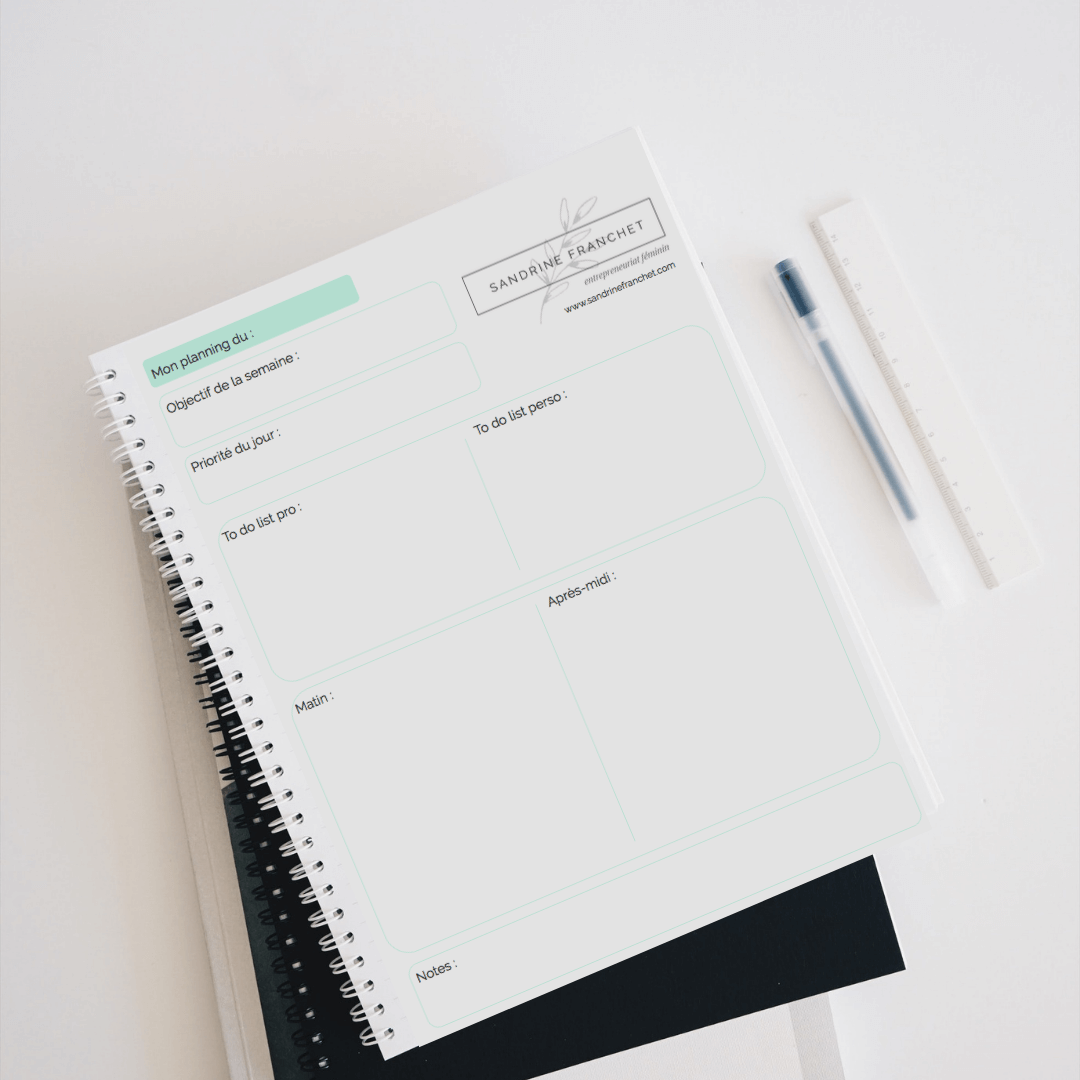 Fiche planning journalier à télécharger