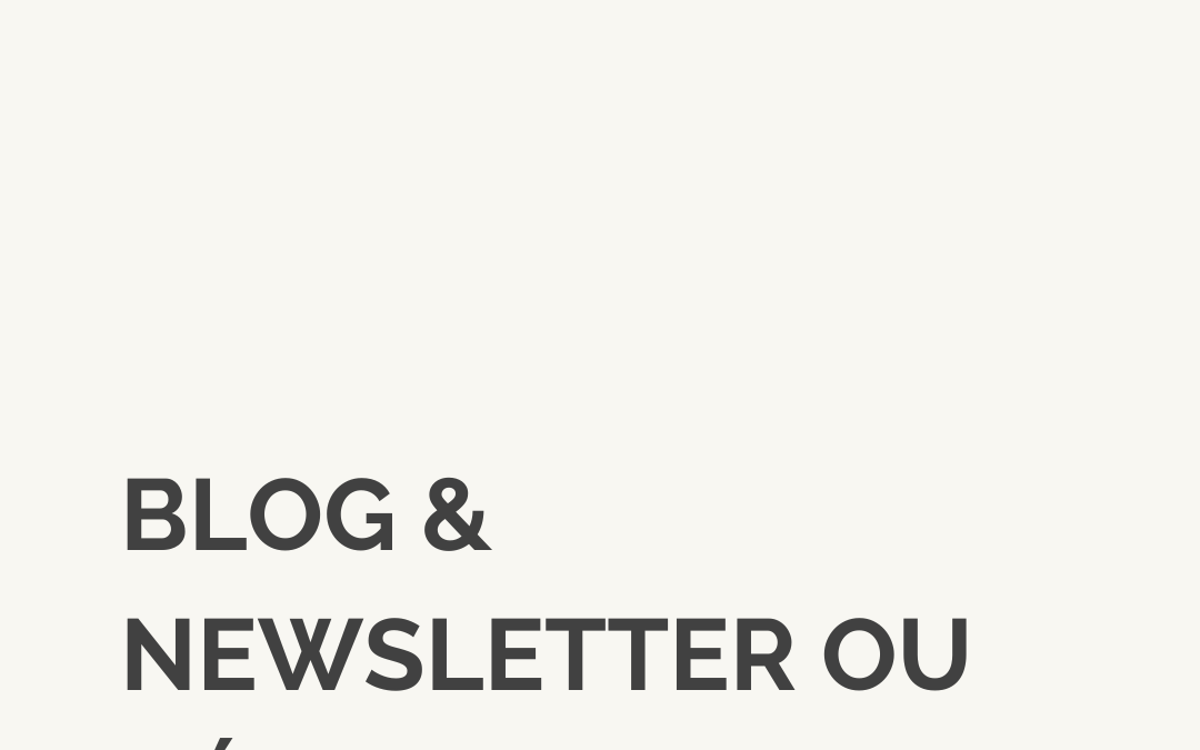 Blog et newsletter : comment communiquer mieux !