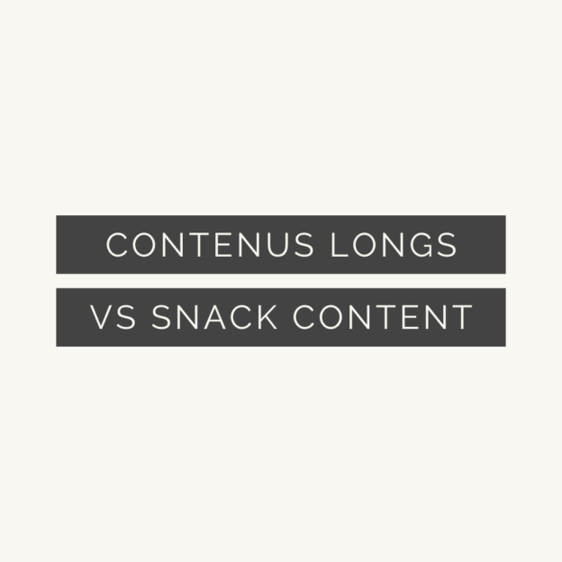 Contenus longs versus snack content