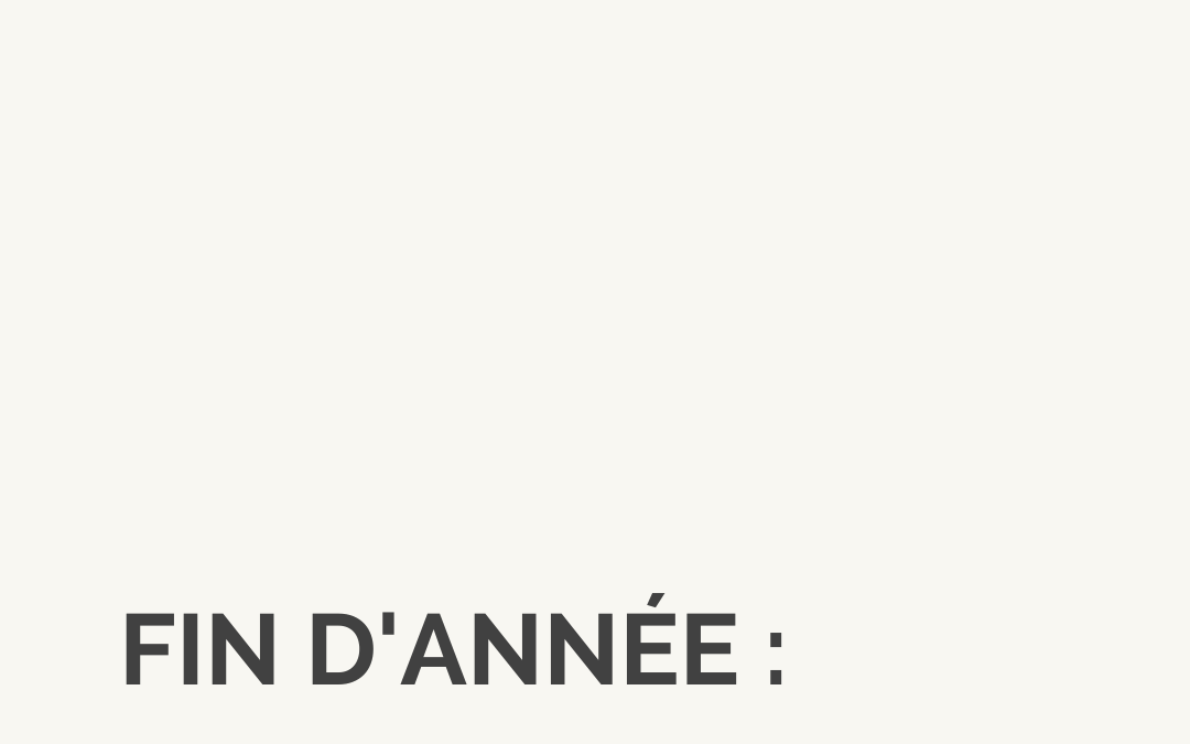 Bilan et objectifs : faire le point en fin d’année (édition 2023)